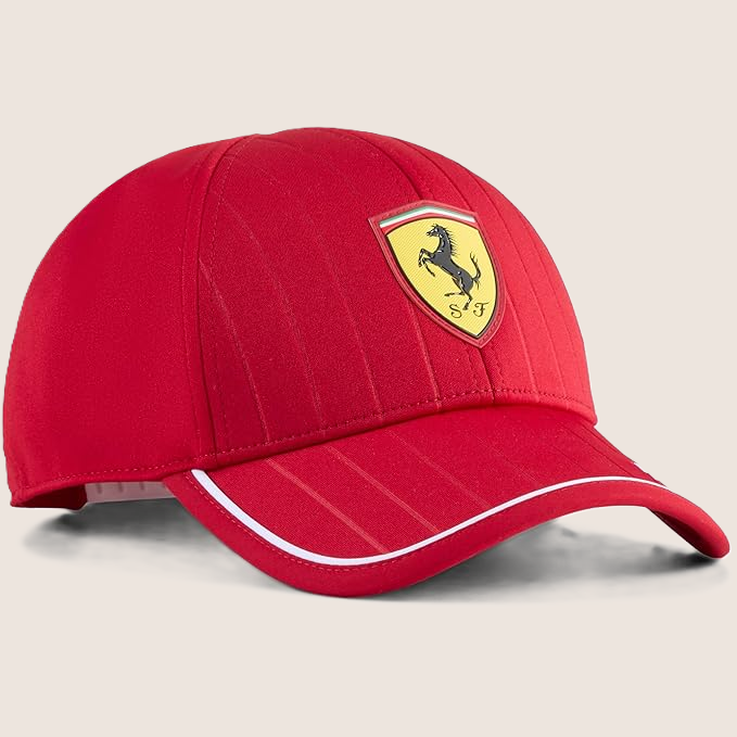 Ferrari SF RP Team BB Cap in red with iconic Ferrari logo and adjustable fit