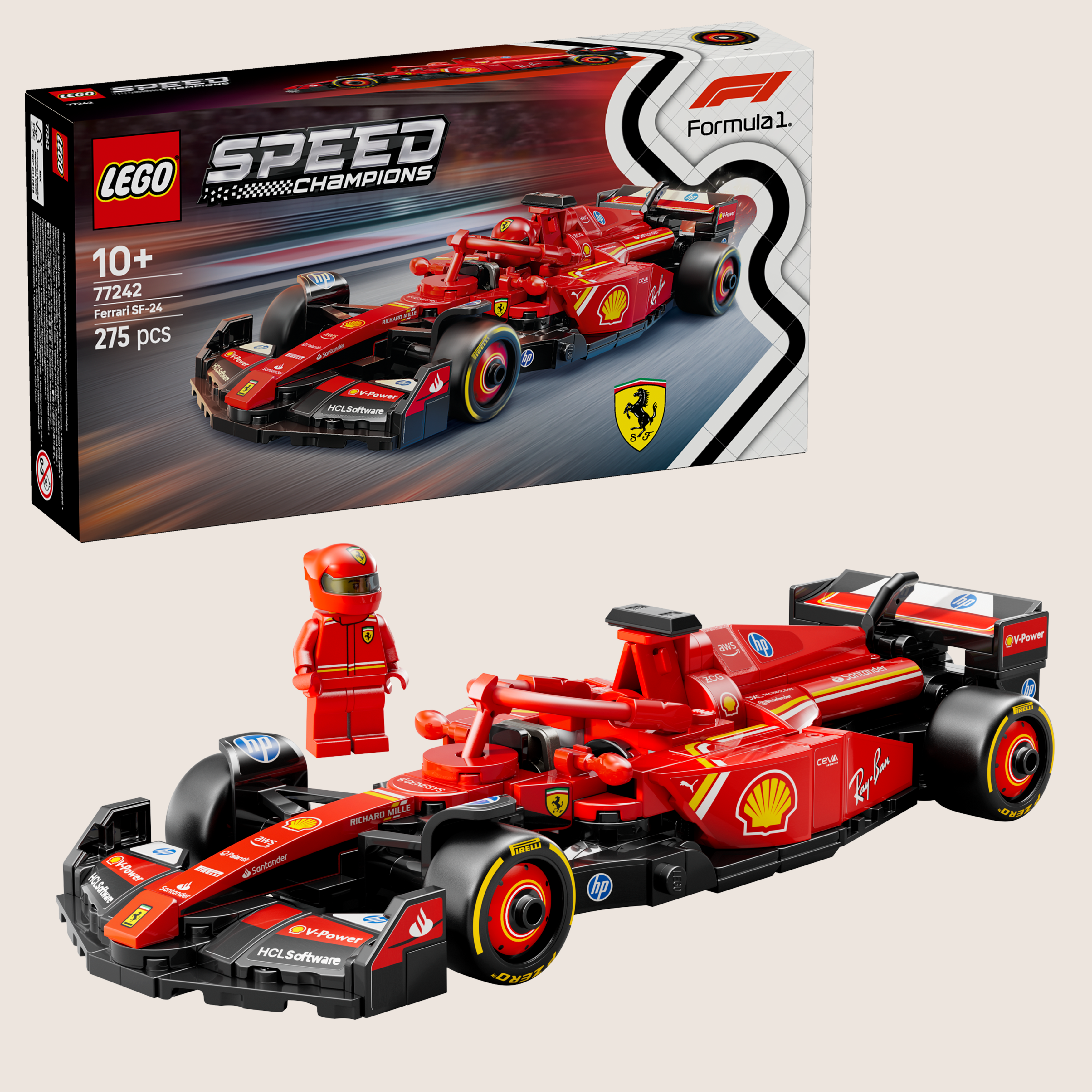 Speed Champions Ferrari F1 - LEGO Ferrari Formula 1 racing car with realistic design. Ideal for car collectors and Ferrari fans.