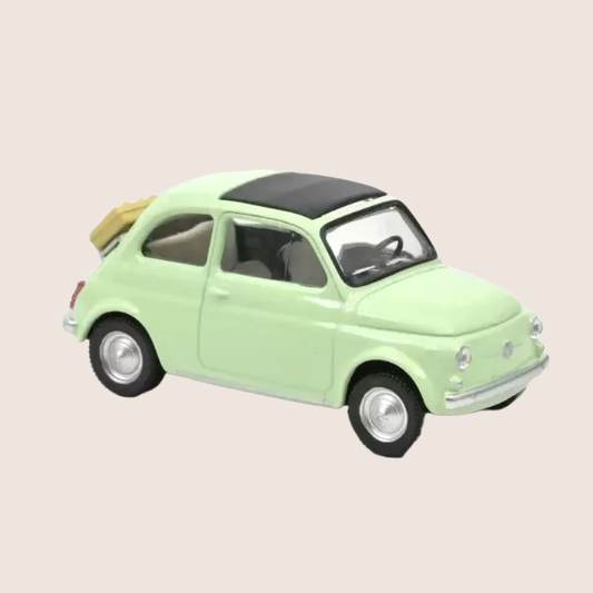 Fiat 500 F Light Green Jet Car 1:43 - 1:43 scale model of the classic Fiat 500 F in light green. Produced by Jet Car with fine details and authentic retro design. Perfect for collectors of iconic cars.