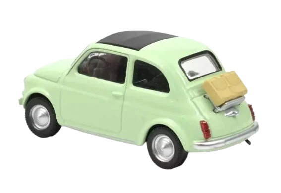 Fiat 500 F Light Green Jet Car 1:43 - 1:43 scale model of the classic Fiat 500 F in light green. Produced by Jet Car with fine details and authentic retro design. Perfect for collectors of iconic cars.