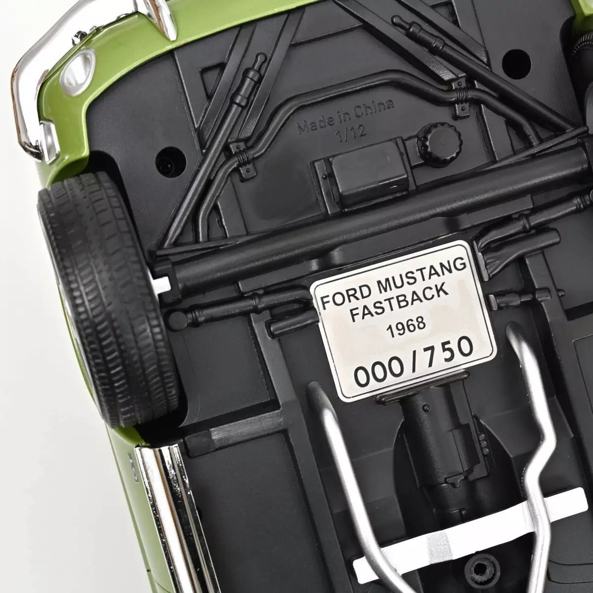 Ford Mustang GT 1968 1:12 Norev - Large scale 1:12 model of the Ford Mustang GT from 1968.