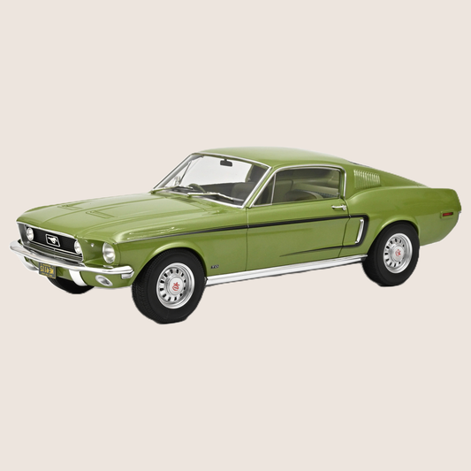 Ford Mustang GT 1968 1:12 Norev - Large scale 1:12 model of the Ford Mustang GT from 1968.