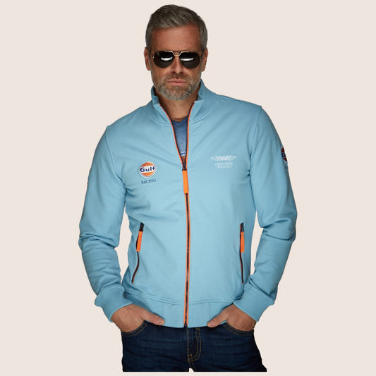 Smart Racing Zip shirt (Gulf Blue) - Gulf Blue Smart Racing Zip shirt, sporty and stylish.


