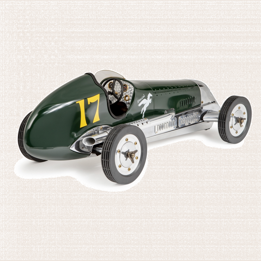 BB Korn Green Racer - Vintage-inspired racing car in green from BB Korn.