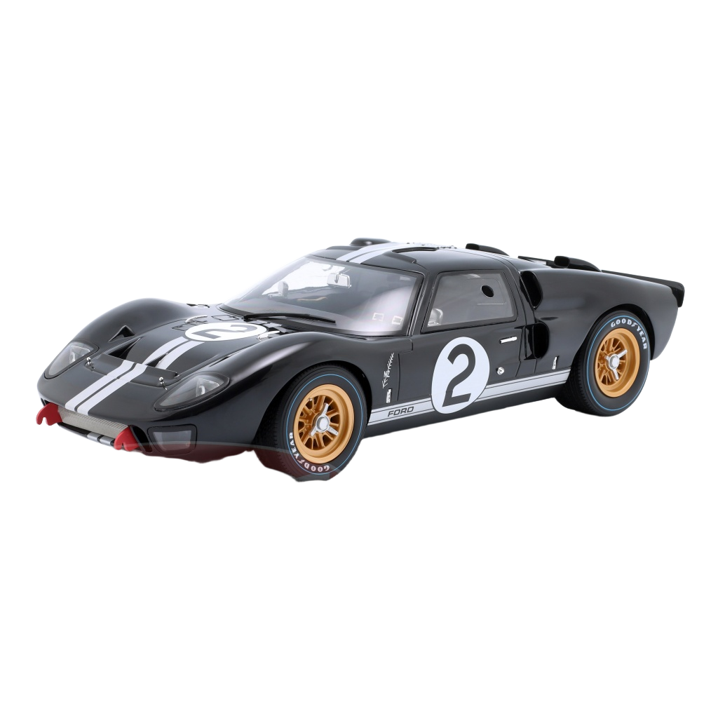 1:12 FORD GT40 MK II NO 1 24H LE MANS 1966 - Detailed 1:12 scale model of the Ford GT40 MK II from Le Mans 1966, perfect for collectors of historic racing cars.