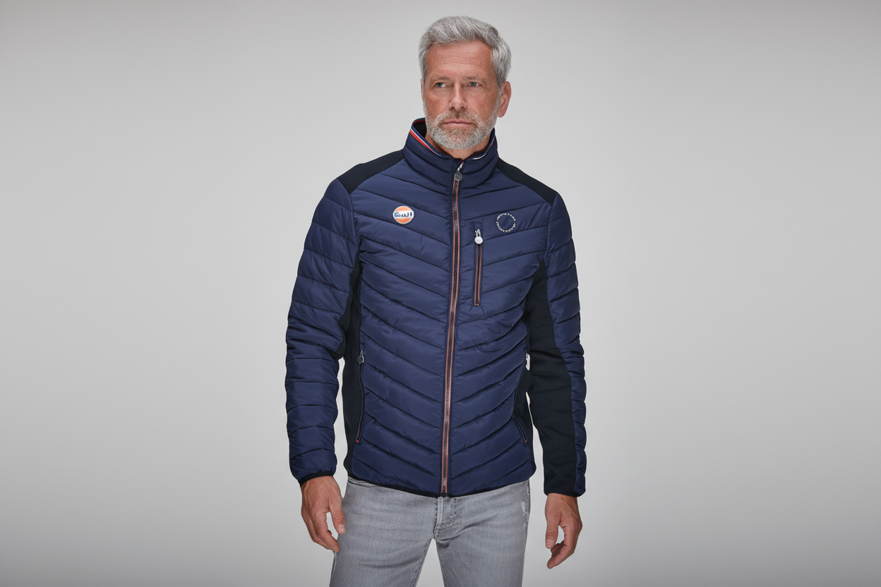 GPO Originals Gulf Hunter Jacket with classic Gulf details and racing-inspired design