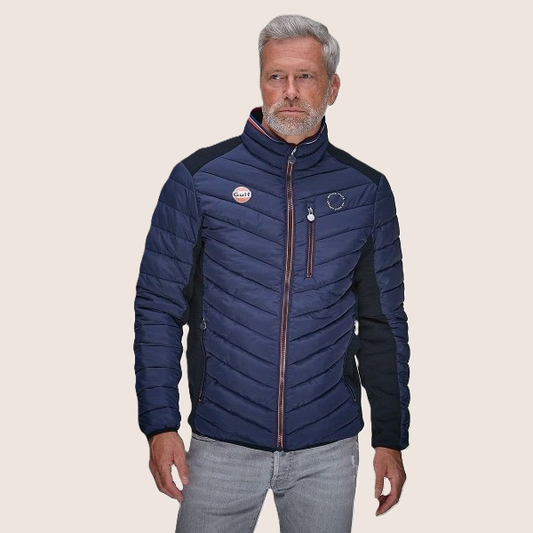 GPO Originals Gulf Hunter Jacket with classic Gulf details and racing-inspired design