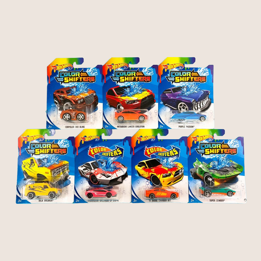 Hot Wheels Color Shifters asst - Hot Wheels Color Shifters car, changes color with temperature changes.