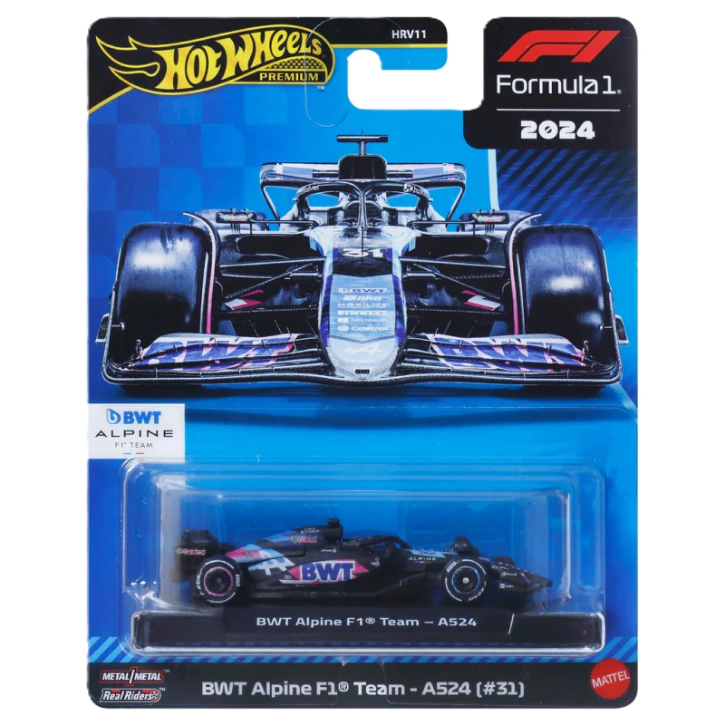Hot Wheels F1 Racing Premium Alpine model car with authentic design and collector quality