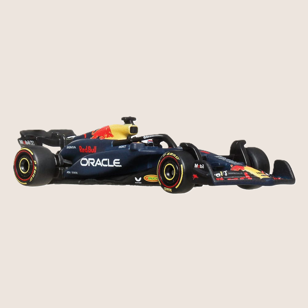 Hot Wheels F1 Racing Premium Red Bull model car with detailed design and collector quality