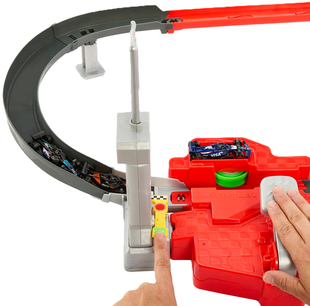 Hot Wheels Racing Sprint Race Circuit with loops and turns for exciting racing with Hot Wheels cars