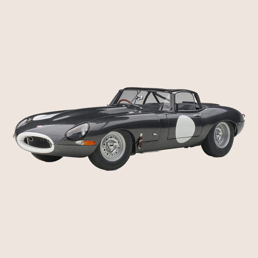 Jaguar Lightweight E-Type Dark Grey - Lightweight version of the Jaguar E-Type in dark gray. A gem for car enthusiasts.