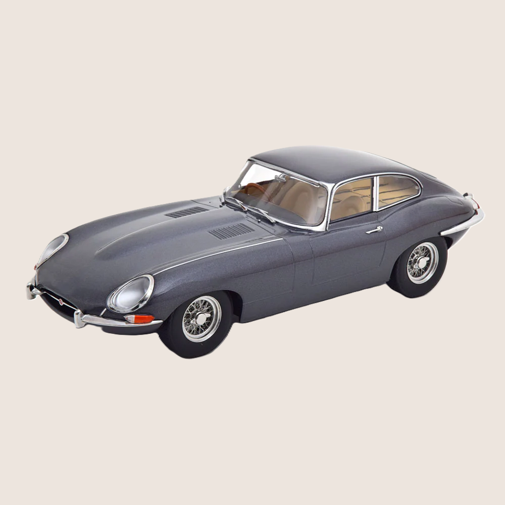 Jaguar E-Type Coupe 1961 gray metallic 1:18 limited edition model from KK Scale