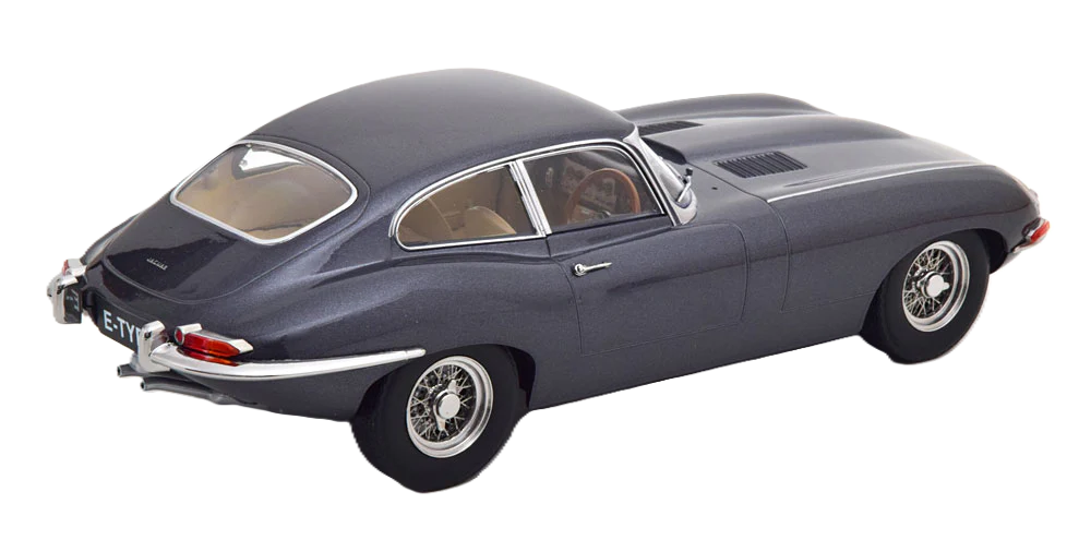 Jaguar E-Type Coupe 1961 gray metallic 1:18 limited edition model from KK Scale