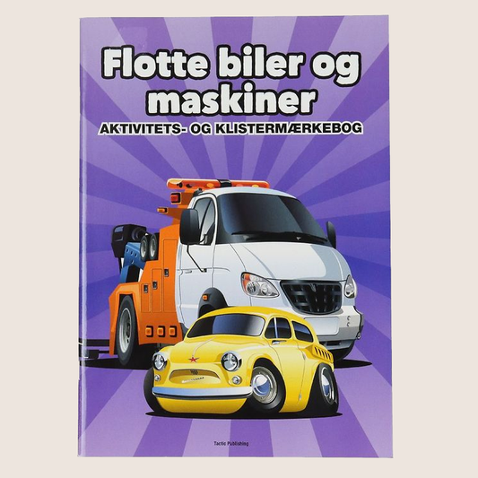 Great Cars Activity and Sticker Book - Fun activity book with cars and stickers.