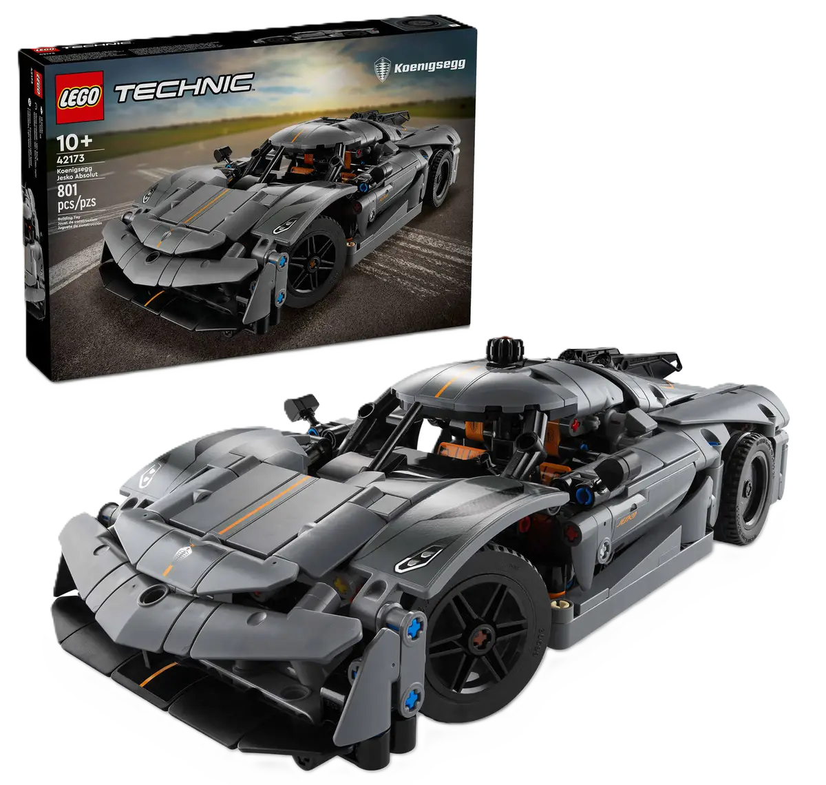 LEGO Speed Champions Koenigsegg Jesko Absolut - Authentic LEGO model of the Jesko Absolut hypercar with advanced details and streamlined design. Perfect for collectors and fans of extreme performance.