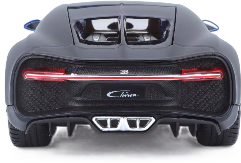 Maisto Bugatti Chiron 1:24 car model in blue with detailed design and authentic supercar style