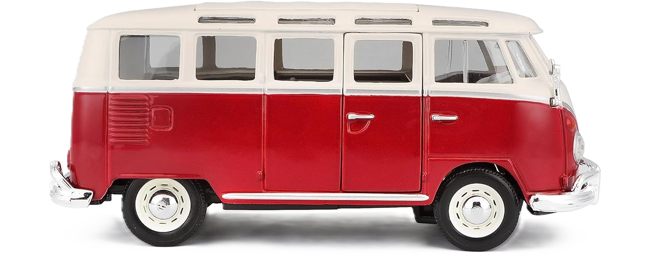 Maisto Volkswagen Van Samba 1:25 car model with detailed design and authentic retro style