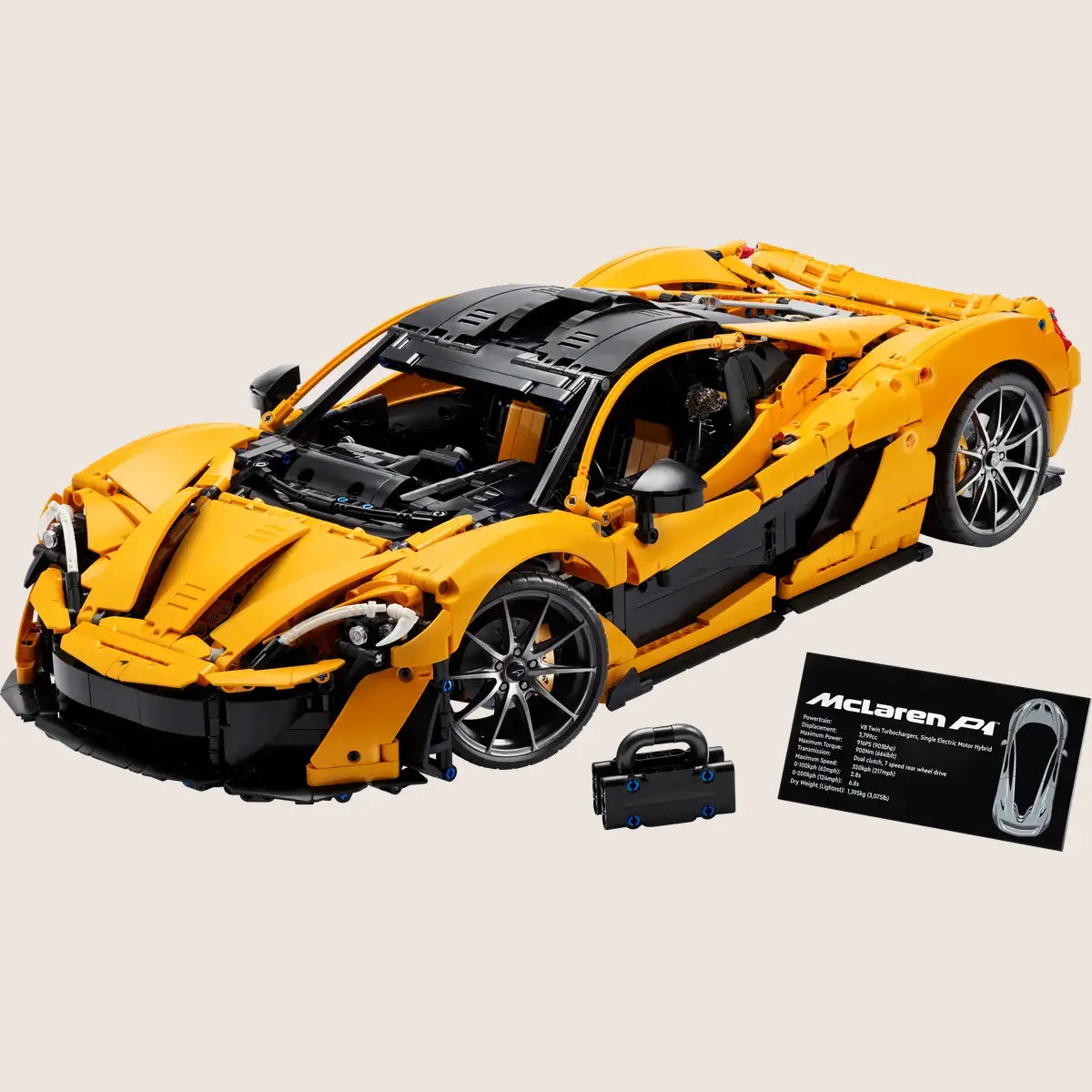 McLaren P1 - LEGO Speed Champions model of the McLaren P1, a hypercar with an aerodynamic design.
