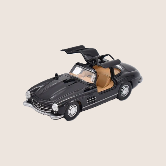 Mercedes 300 SL Black 1:43 Norev - Elegant 1:43 scale model car, finished in black with authentic details that pay homage to the legendary Mercedes 300 SL.
