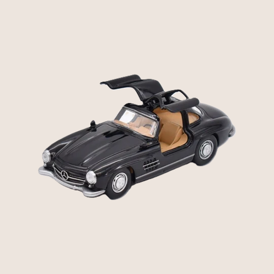 Mercedes 300 SL Black 1:43 Norev - Elegant 1:43 scale model car, finished in black with authentic details that pay homage to the legendary Mercedes 300 SL.