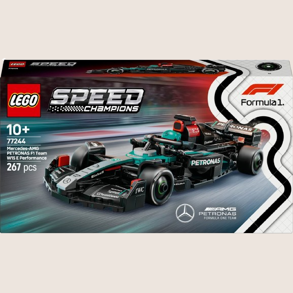 Speed Champions Mercedes AMG F1 Team - Mercedes-AMG Petronas F1 car kit. A must-have model for motorsport enthusiasts.