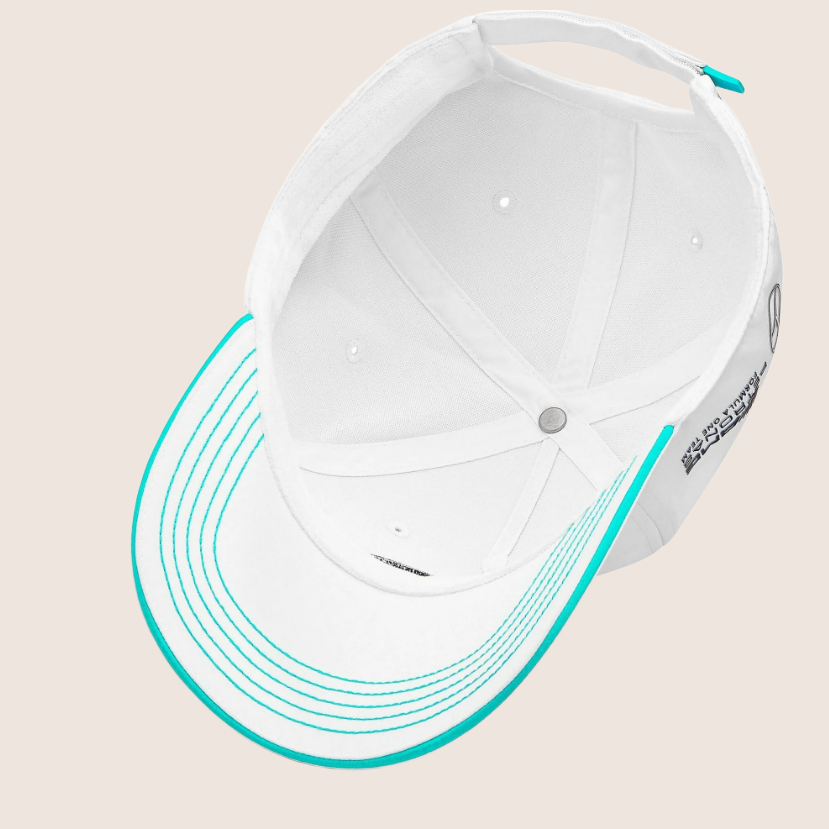 Mercedes-AMG Petronas F1 Team Cap - Official cap from the Mercedes-AMG Petronas Formula One Team. Comfortable fit and iconic design for true F1 fans.