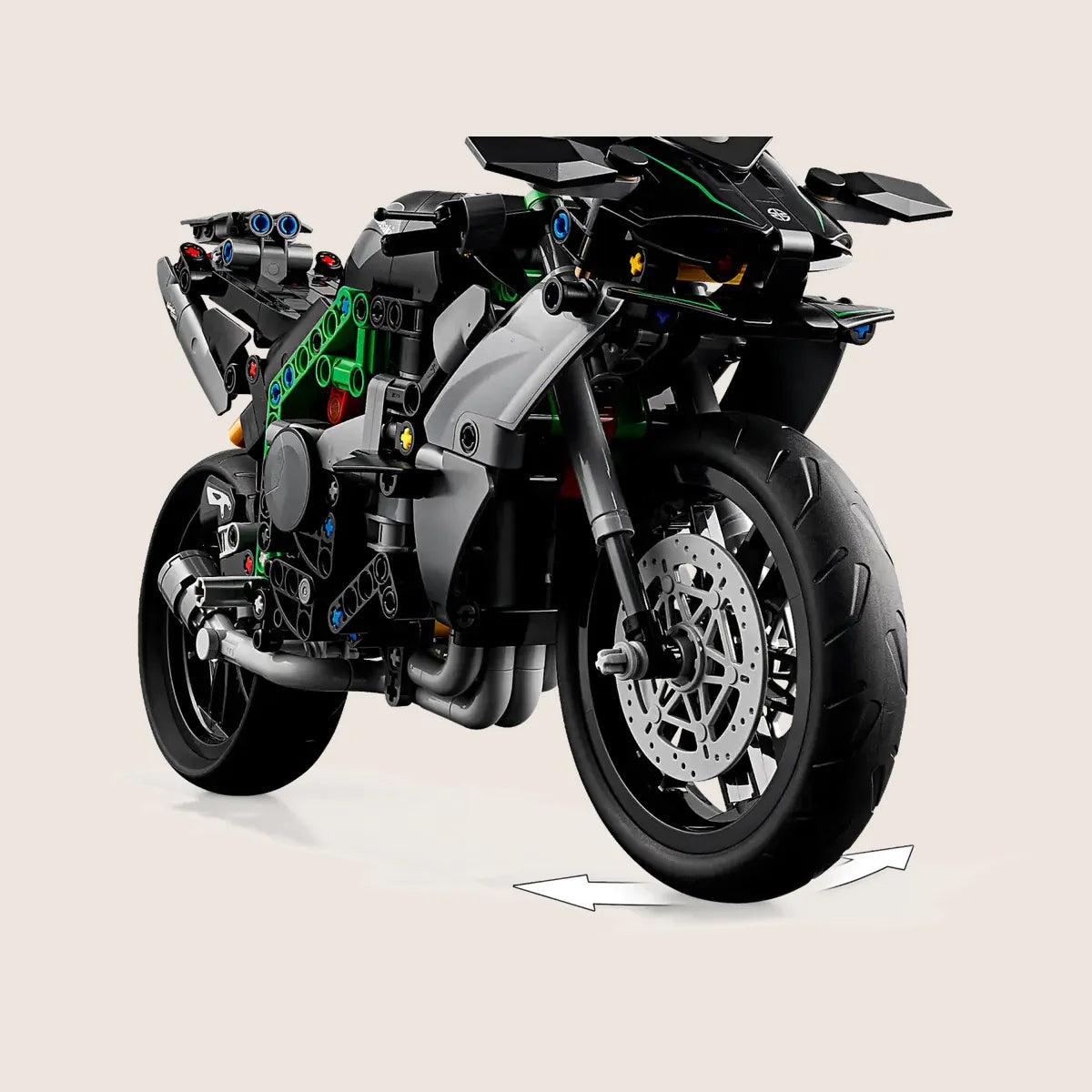 Kawasaki Ninja H2R Motorcycle - LEGO Technic Kawasaki Ninja H2R, a model of the extreme superbike.