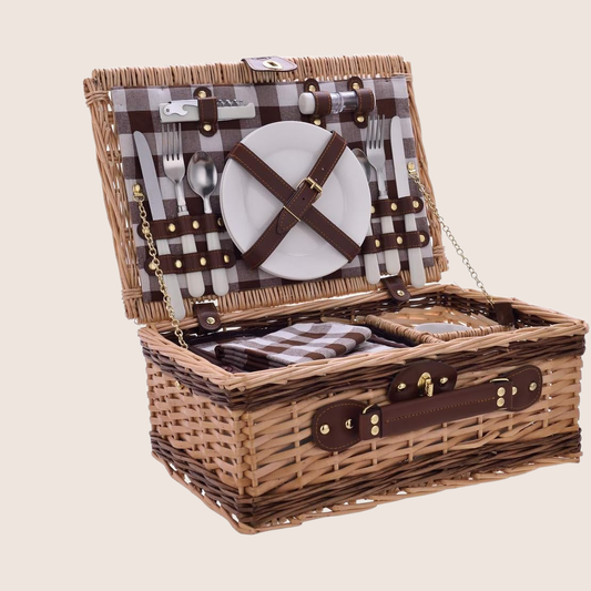 Picnic Basket - Laguiole 2nd pers - Stylish picnic basket for two people, perfect for outdoor fun.