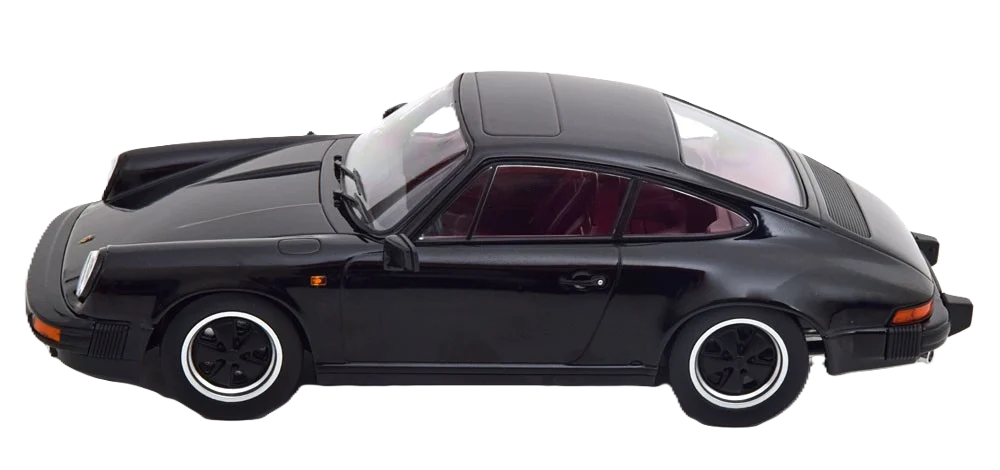 Porsche 911 SC Coupé 1983 1:18 KK-Scale - Highly detailed scale model of the 1983 Porsche 911 SC Coupé in 1:18. Manufactured by KK-Scale with precise bodywork, rims and authentic design elements - ideal for Porsche collectors and racing enthusiasts.
