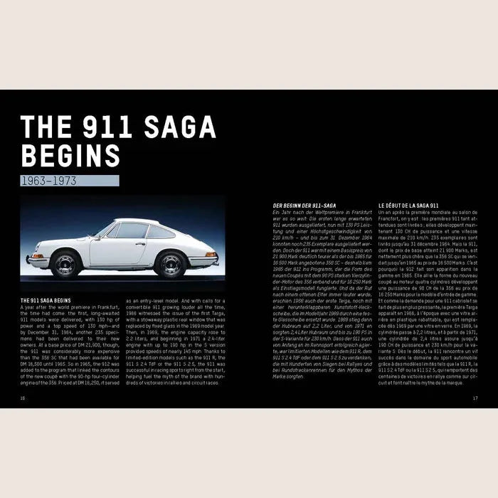 Porsche 911 - Book - Red - A special edition of the history of the Porsche 911, designed in a red theme edition.