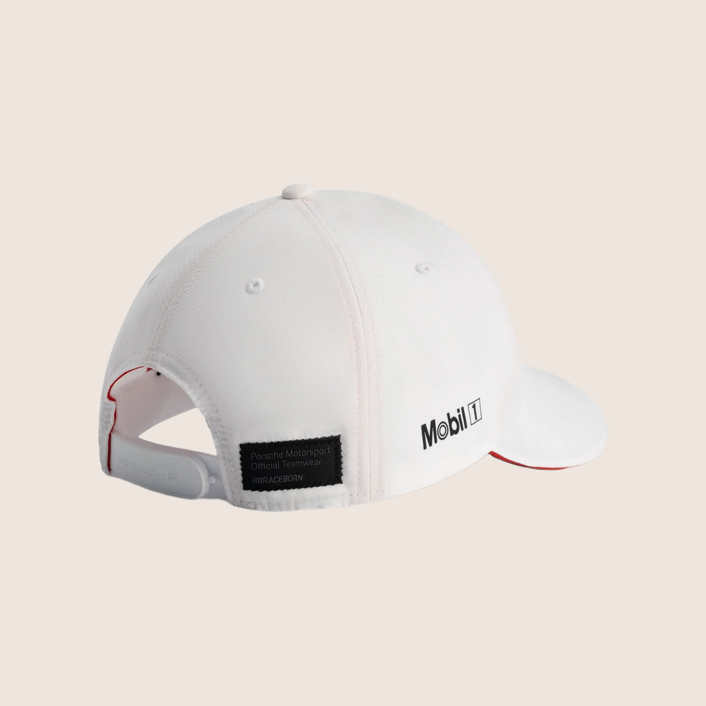 Porsche Motorsport Team Cap - White - Elegant white cap with Porsche Motorsport logo. Perfect for motorsport enthusiasts who want to showcase their passion for Porsche in a stylish and comfortable form.