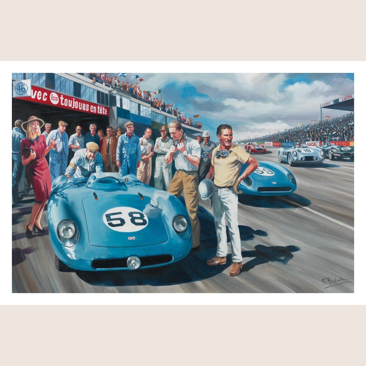 Postcards - Postcards with classic car motifs, ideal for collectors and enthusiasts.