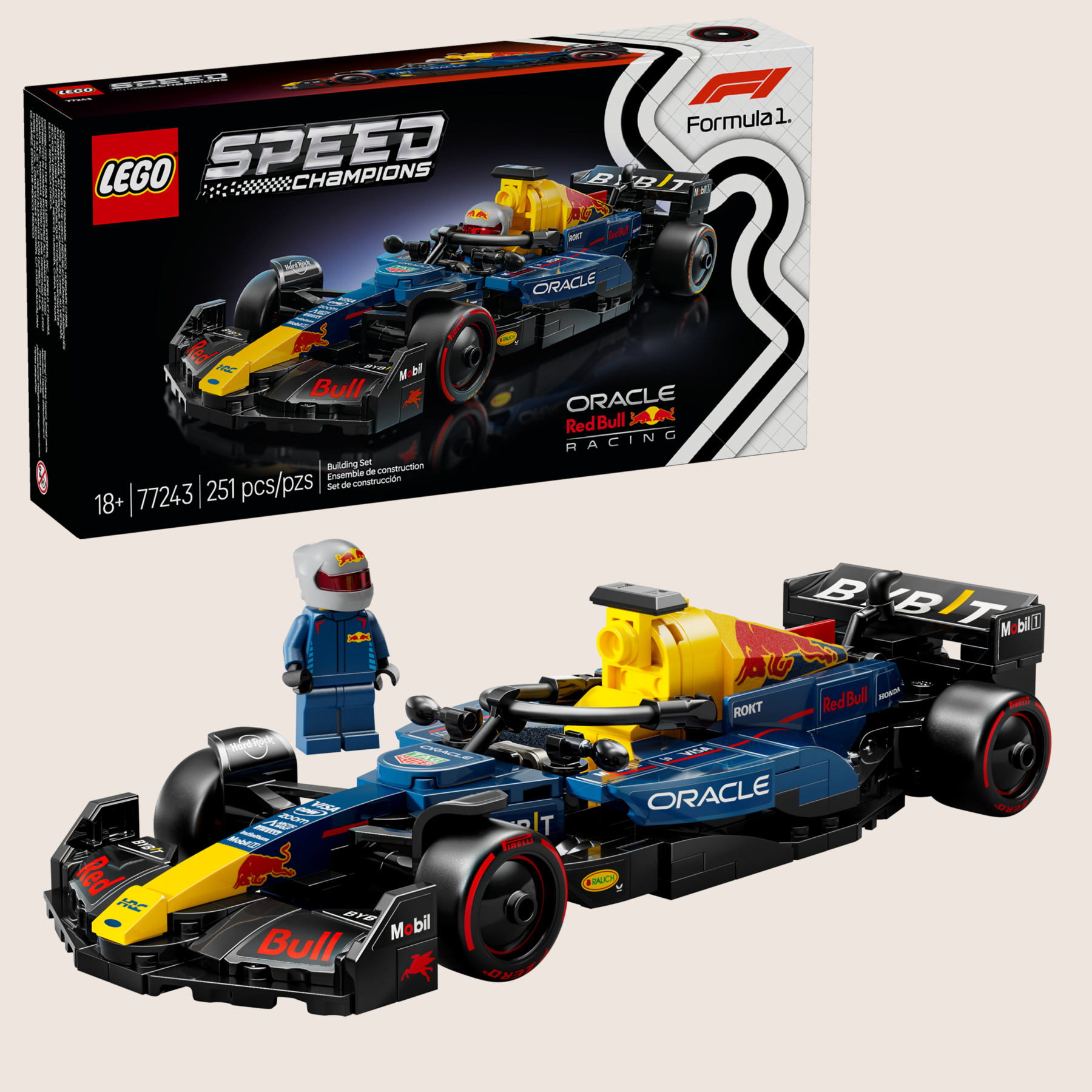 Speed Champions Redbull F1 Team - LEGO model of the Red Bull Racing Formula 1 car with authentic details. Perfect for F1 fans and LEGO collectors.