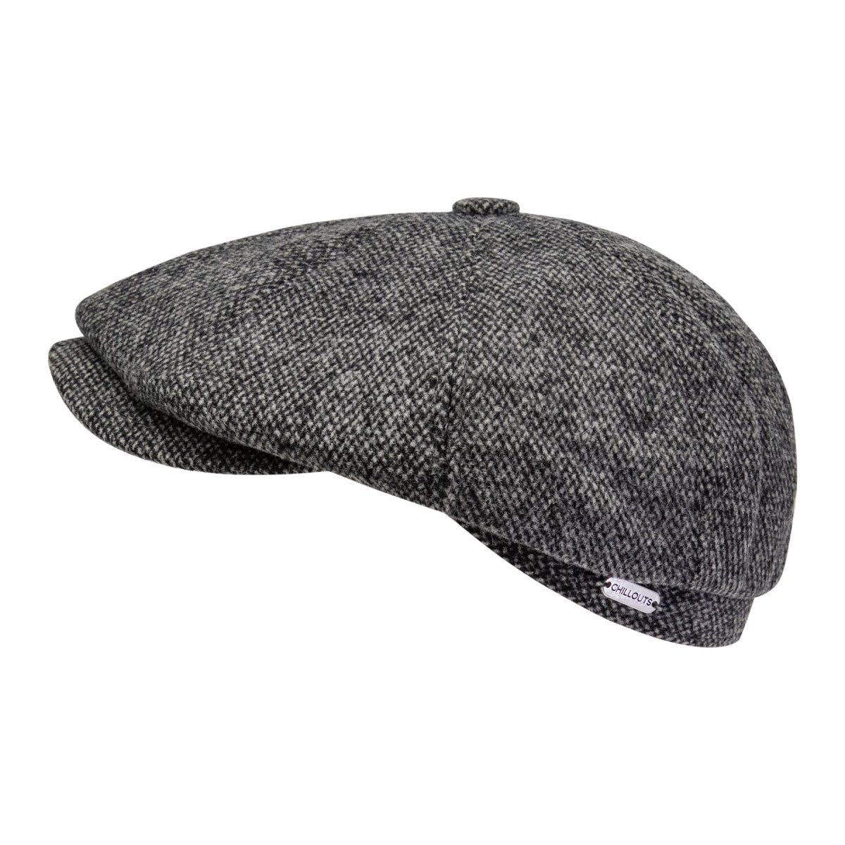 Ronald Hat Grey Melange - Elegant cap in gray melange, perfect for sophisticated everyday wear.