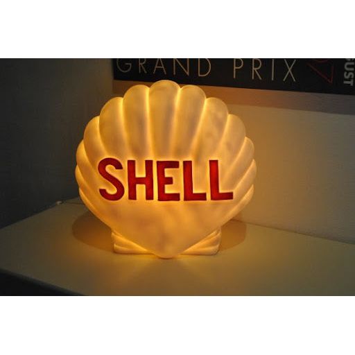 Shell Lamp - Unique lamp with Shell logo, perfect for the garage or car enthusiast's home.