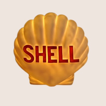 Shell Lamp - Unique lamp with Shell logo, perfect for the garage or car enthusiast's home.