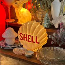 Shell Lamp - Unique lamp with Shell logo, perfect for the garage or car enthusiast's home.