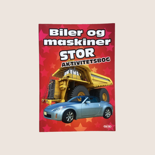 Cars and Machines - Large Activity Book - Fun and educational activity book filled with puzzles, stickers and drawings featuring cars, trucks and machines. Perfect for kids with an interest in large vehicles.