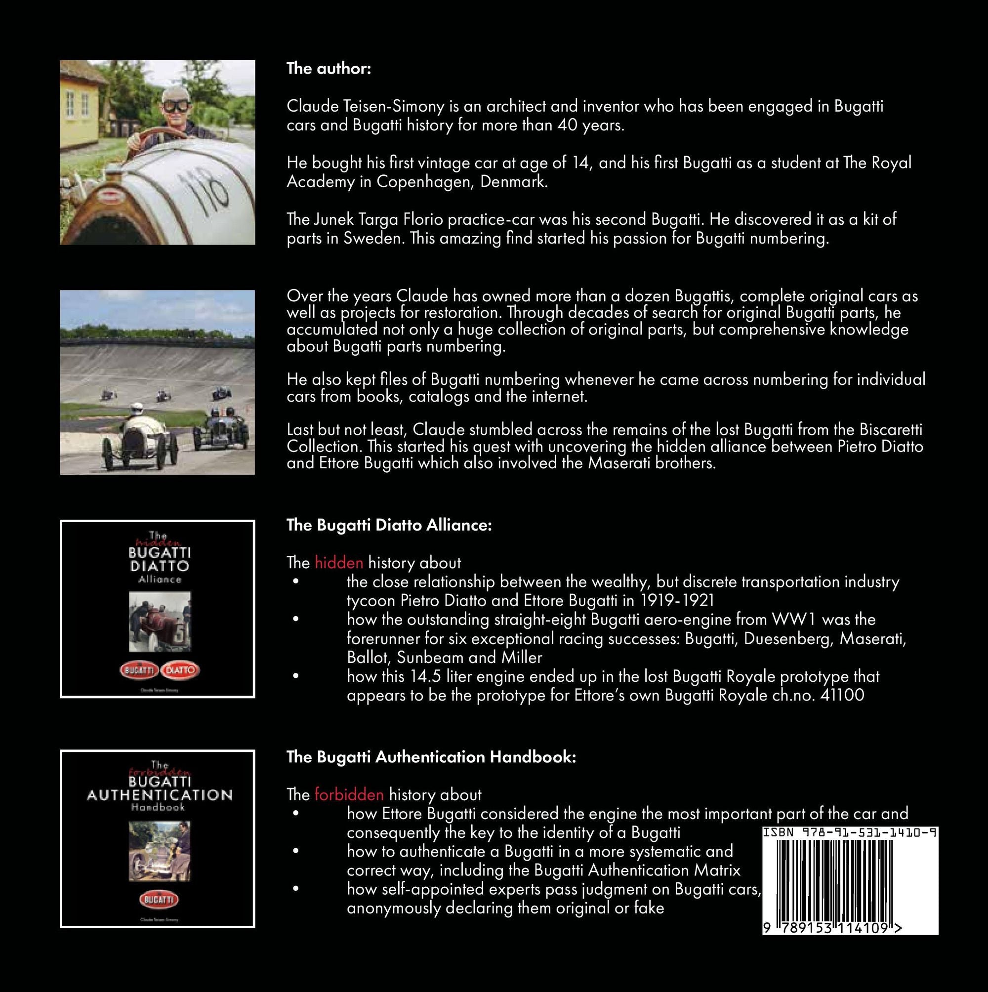 The Hidden Bugatti: Diatto Alliance hardcover book with rare photos and historical insights into Bugatti's early collaboration