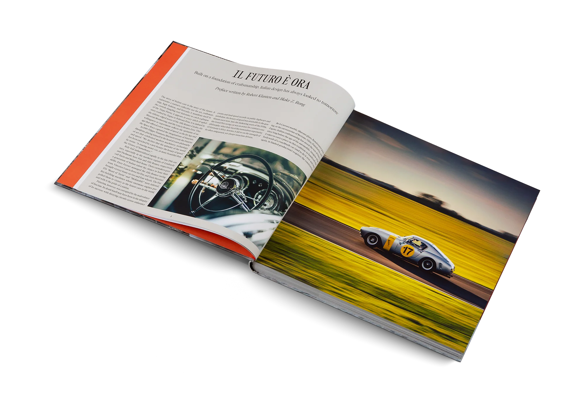 "Beautiful Machines - The Italians" - An exclusive coffee table book celebrating Italian automotive design with stunning photographs and stories about iconic car brands such as Ferrari, Lamborghini and Alfa Romeo. Perfect for design and car enthusiasts.