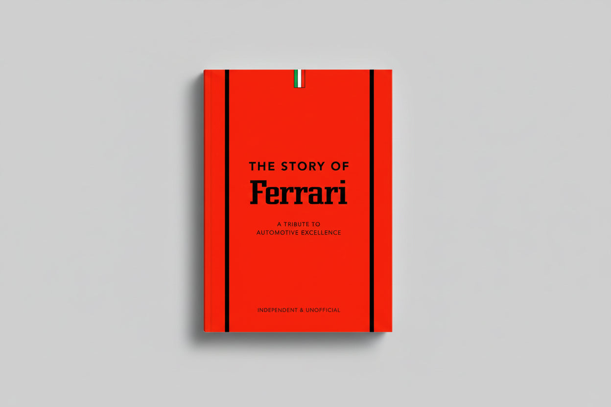 The Story of Ferrari book with history and photographs of iconic Ferrari models