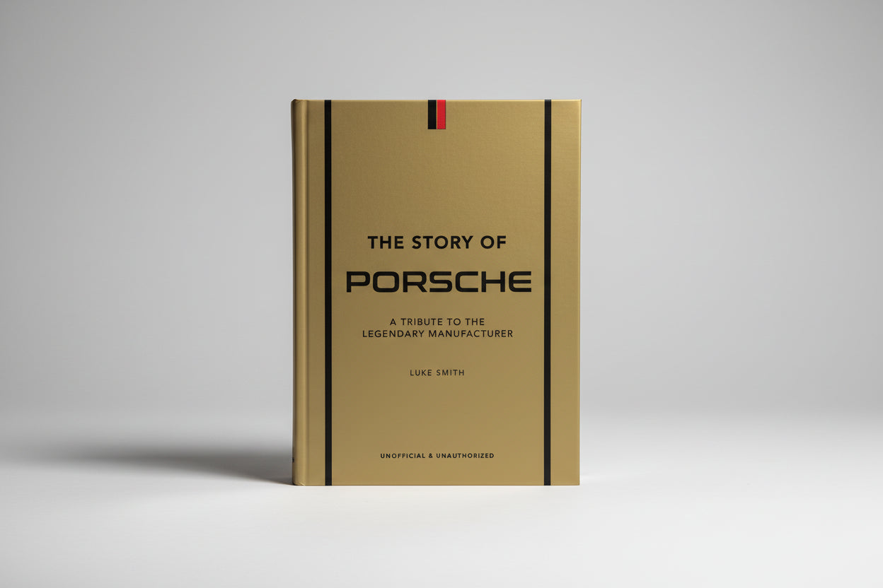 The Story of Porsche book with history and photographs of iconic Porsche models