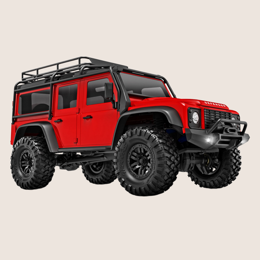 Traxxas TRX-4M Defender Red - Powerful remote-controlled car in red, designed for off-roading and adventure.