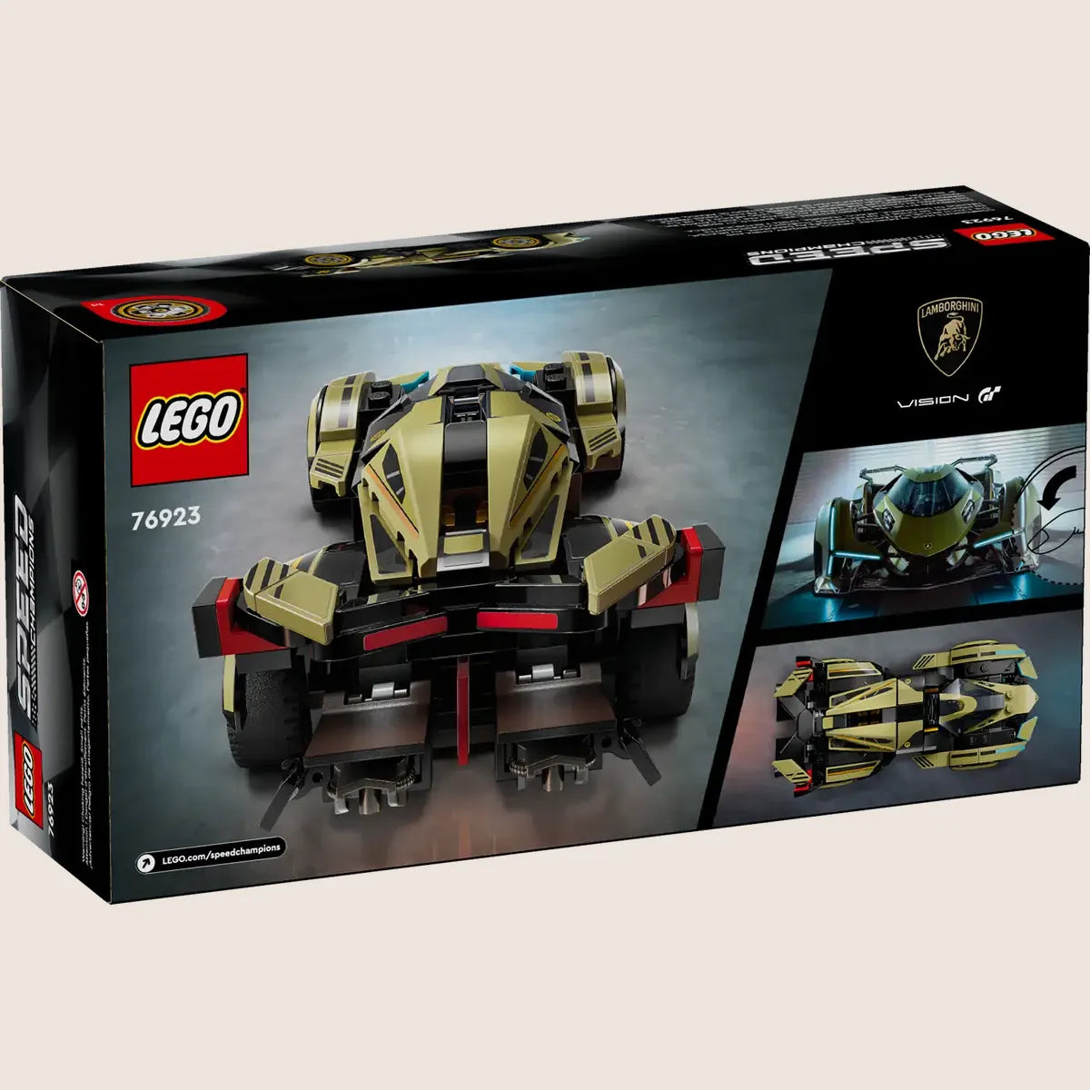 Lamborghini Lambo V12 Vision Gran Turismo - LEGO model of the Lamborghini Lambo V12 Vision Gran Turismo, a futuristic supercar.