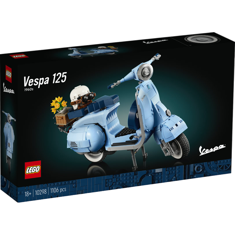 Vespa 125 - LEGO model of the classic Vespa 125 scooter, perfect for collectors.