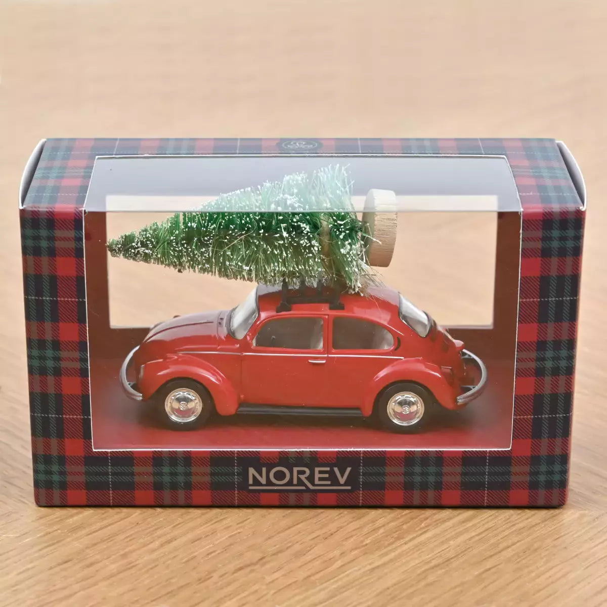 Norev 1:43 Volkswagen Beetle Christmas 1973 with Christmas-inspired details