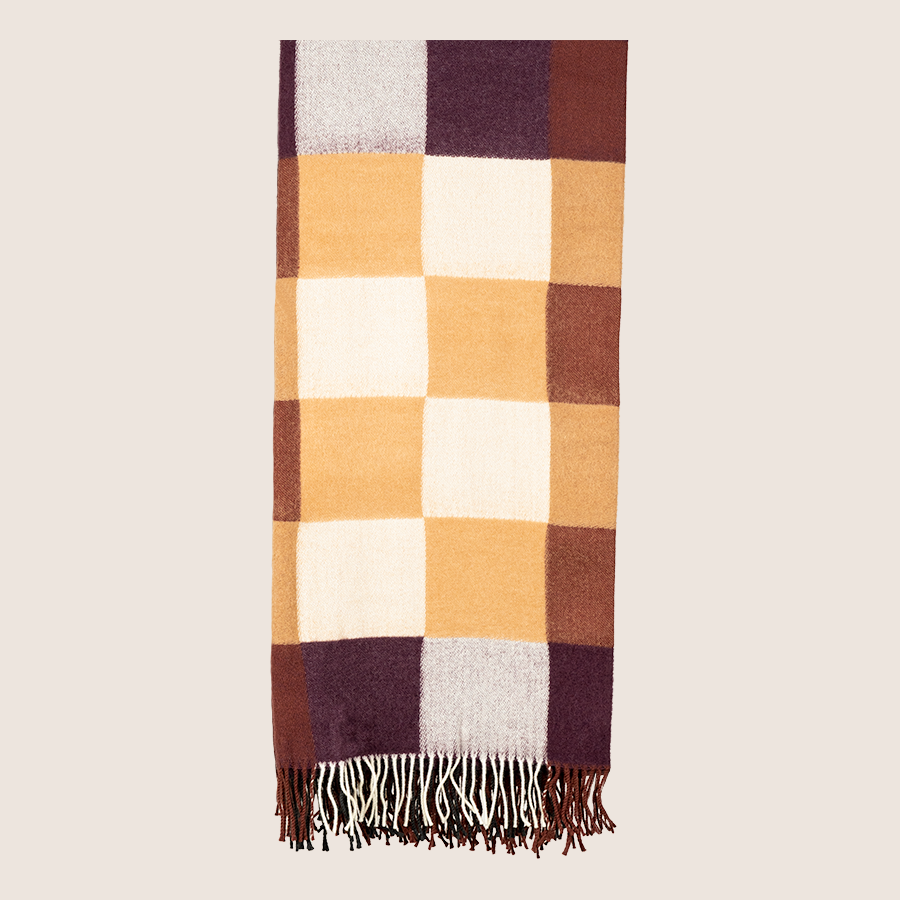 Car plaid Wine red - Silkeborg wool spinning mill
