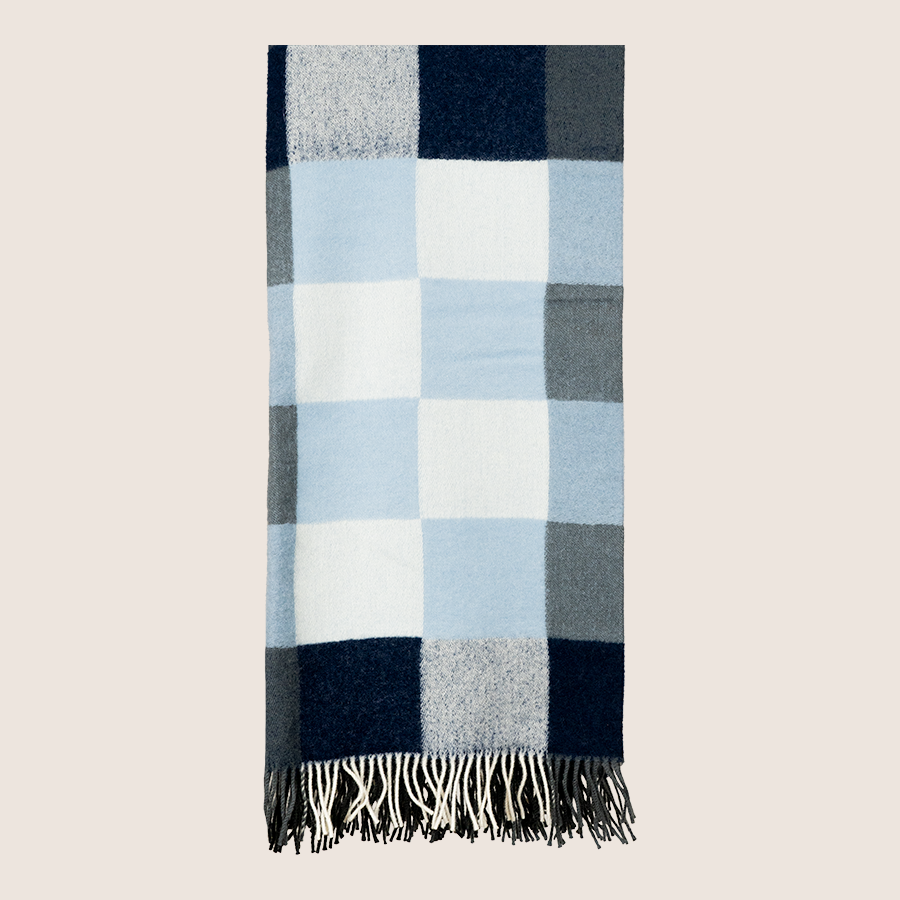 Car plaid Blue - Silkeborg wool spinning mill